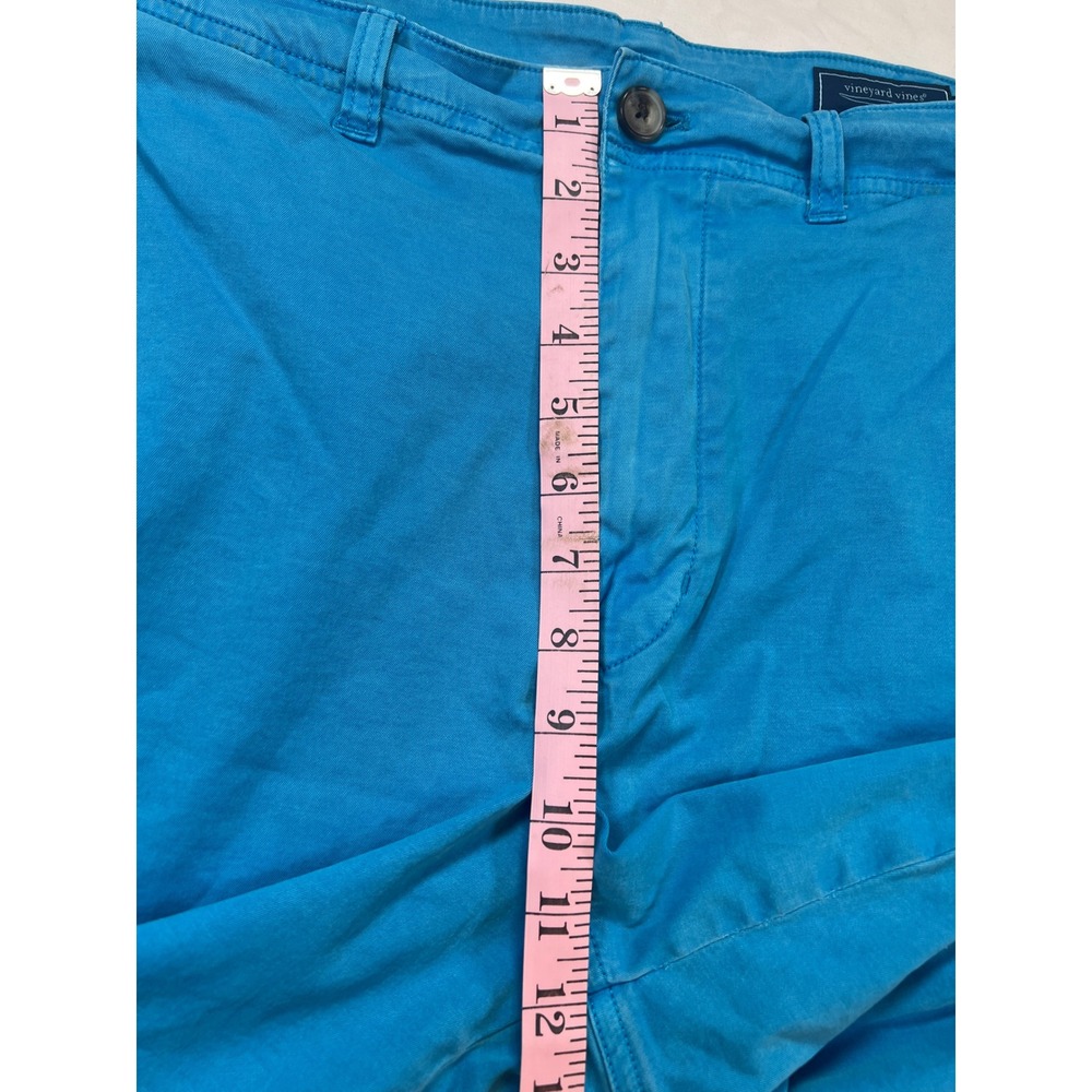 Vineyard Vines Mens 34 Island Short Bright Blue Stretch Cotton Chino 1H000019 - Picture 10 of 10